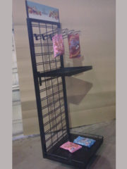 display rack black finish