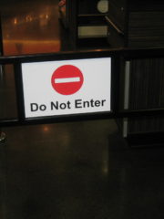 Do Not Enter Gate