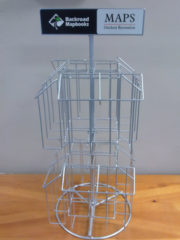 counter spinner silver finish