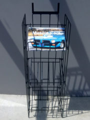 Magazine rack black finish