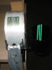 Plastic bag holder black finish