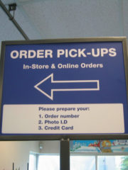 Poster stand black finish