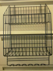 Rack power wing display semi gloss black finish