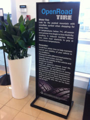 Standing sign holder black finish
