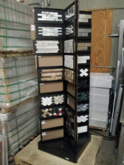 Tile display rack black finish