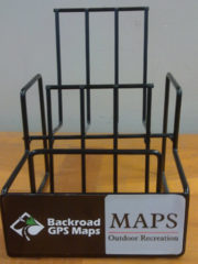 Two tier counter display black finish
